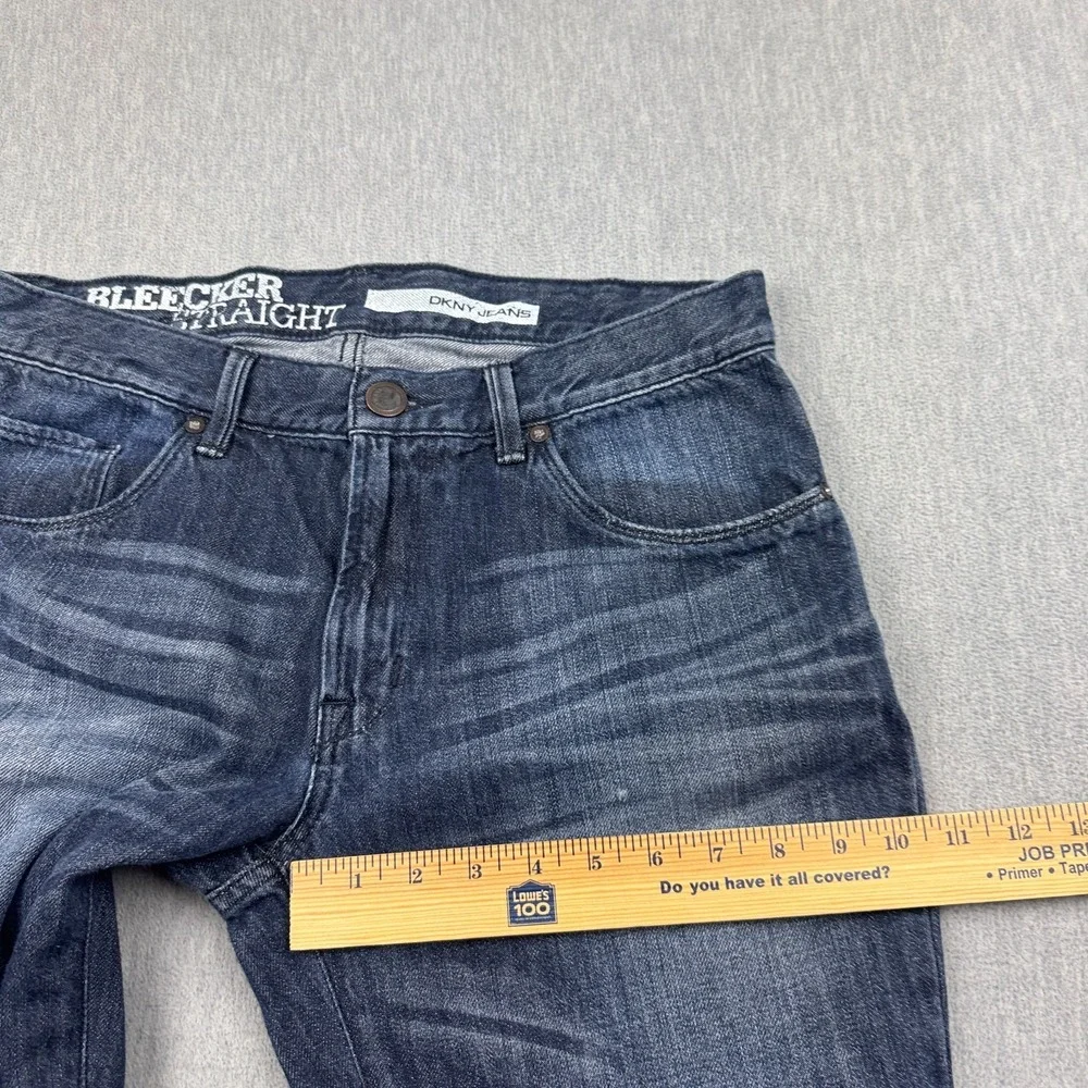 DKNY‎ Jeans Mens 32x32 Blue Denim Bleecker Straight Leg Dark Wash Casual Classic